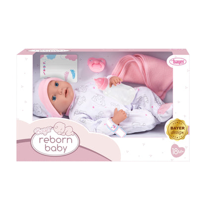 Reborn Baby Doll (38cm) Purple/Elephant Bayer Bay93827AB