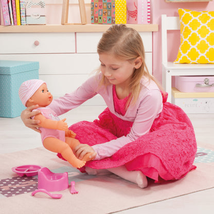 Piccolina Newborn Baby Doll (40cm) (L.Pink/Sheep) Bayer Bay94071AA