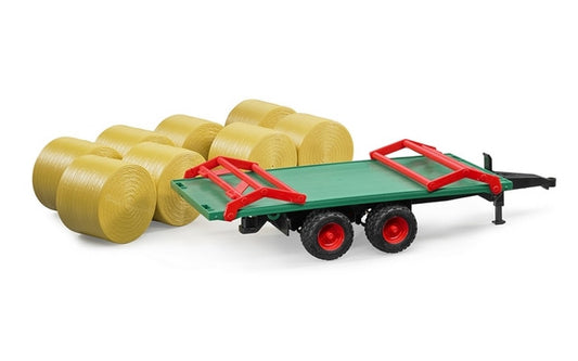 Bale transport trailer with 8 round bales Bruder Toys BRU02220