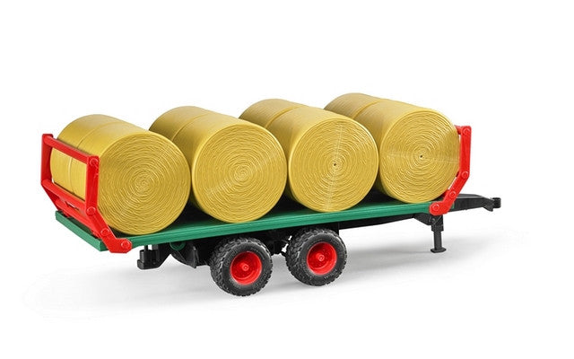 Bale transport trailer with 8 round bales Bruder Toys BRU02220