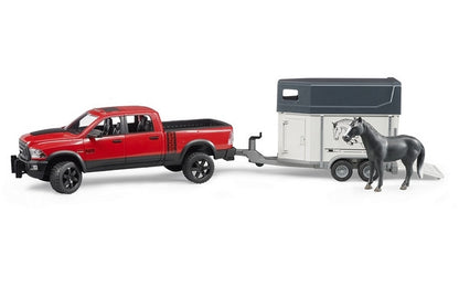 RAM 2500 Power Wagon w/1 horse and trailer Bruder Toys BRU02501