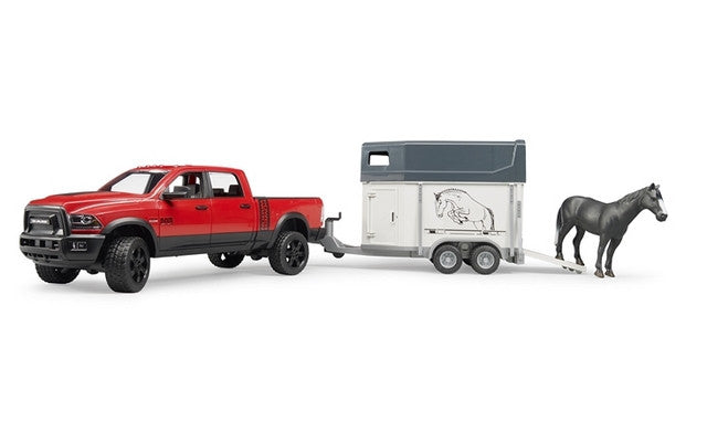 RAM 2500 Power Wagon w/1 horse and trailer Bruder Toys BRU02501