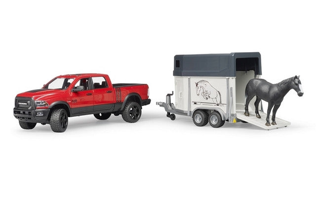 RAM 2500 Power Wagon w/1 horse and trailer Bruder Toys BRU02501