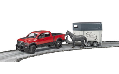 RAM 2500 Power Wagon w/1 horse and trailer Bruder Toys BRU02501