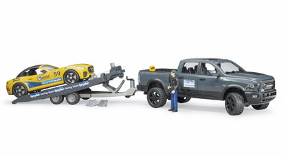 RAM 2500 Power Wagon w/Roadster and trailer Bruder Toys BRU02504