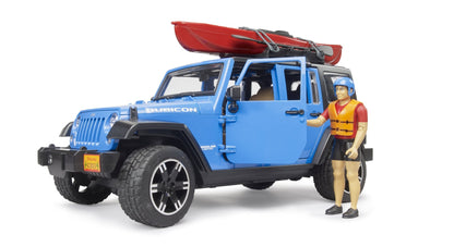 Jeep Wrangler Rubicon w/kayak and kayaker Bruder Toys BRU02529