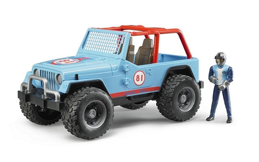 Jeep Cross Country Racer Blue w/Driver Bruder Toys BRU02541