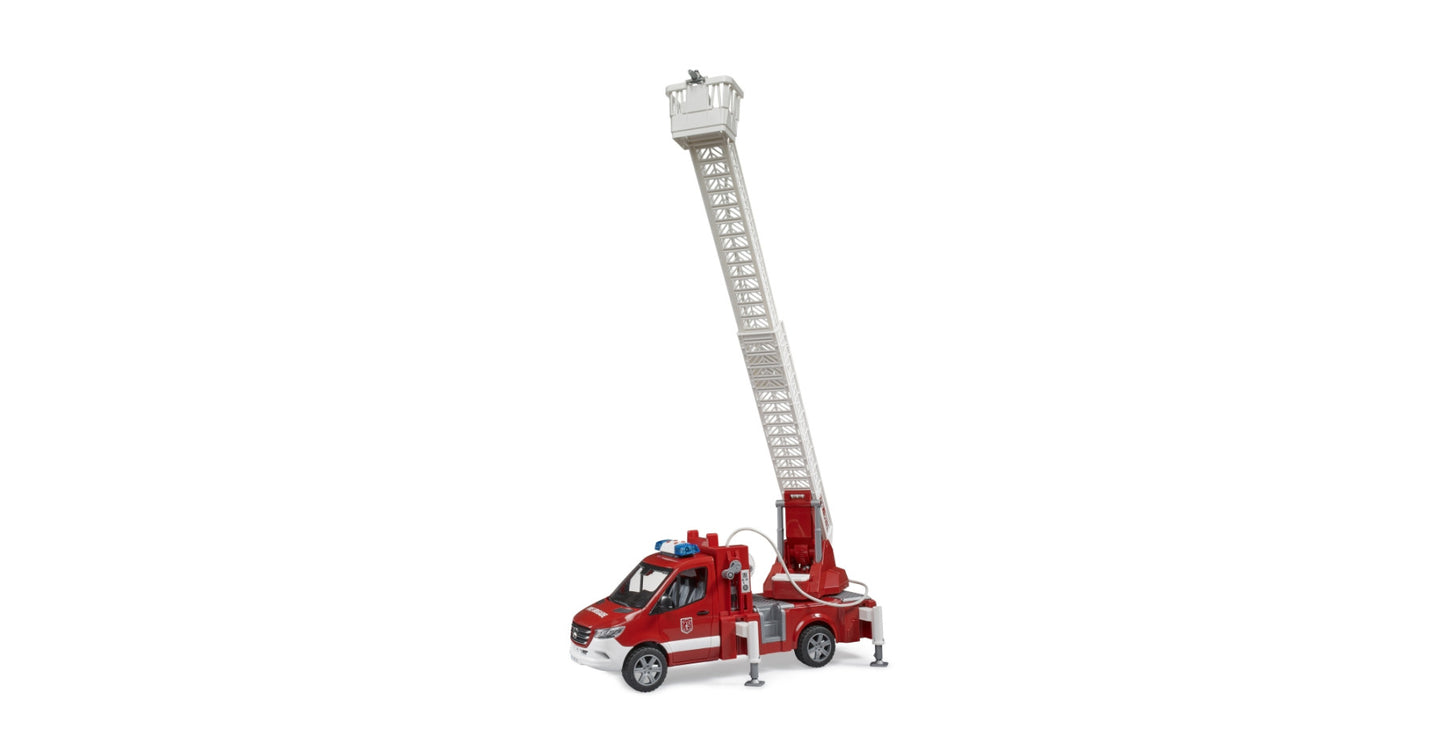 MB Sprinter Fire Engine w/ladder, Waterpump & L+S Bruder Toys BRU02673