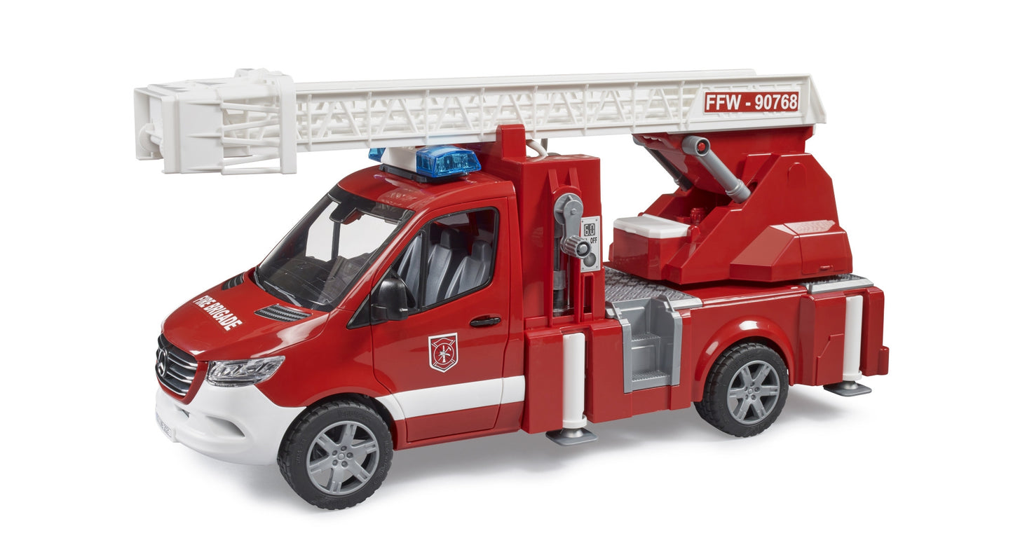 MB Sprinter Fire Engine w/ladder, Waterpump & L+S Bruder Toys BRU02673