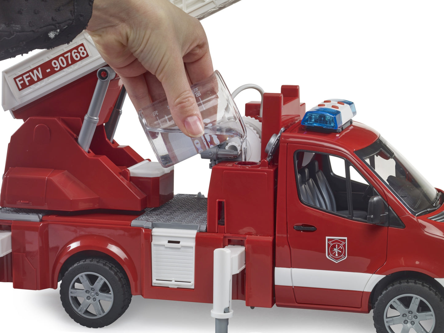 MB Sprinter Fire Engine w/ladder, Waterpump & L+S Bruder Toys BRU02673