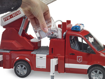 MB Sprinter Fire Engine w/ladder, Waterpump & L+S Bruder Toys BRU02673