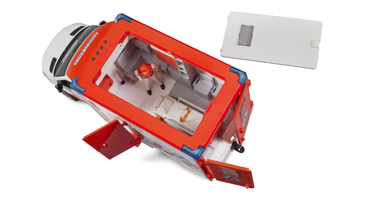 MB Sprinter Ambulance with driver and L+S Module Bruder Toys BRU02676