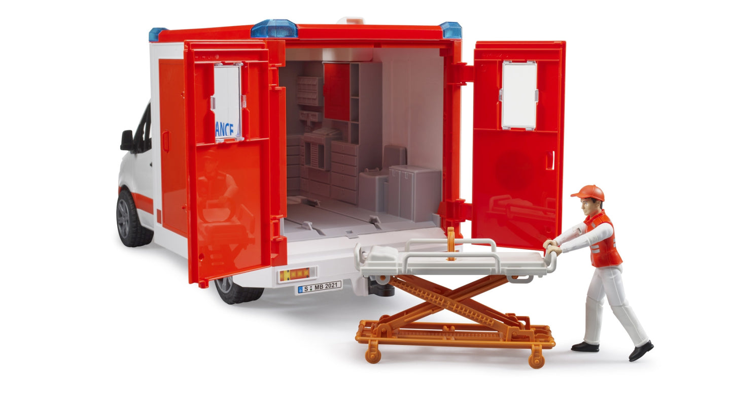 MB Sprinter Ambulance with driver and L+S Module Bruder Toys BRU02676