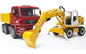 MAN TGA Constr. Truck w/Liebherr Excavator Bruder Toys BRU02751