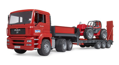MAN TGA Low loader truck with Manitou MLT 633 Bruder Toys BRU02774