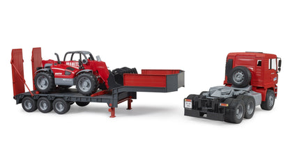 MAN TGA Low loader truck with Manitou MLT 633 Bruder Toys BRU02774