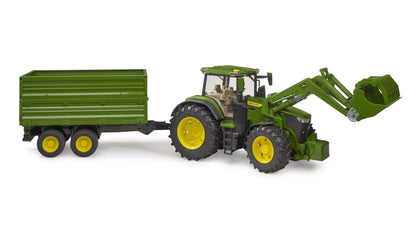 John Deere 7R 350 w/frontloader & tipping trailer Bruder Toys BRU03155