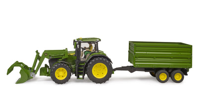 John Deere 7R 350 w/frontloader & tipping trailer Bruder Toys BRU03155