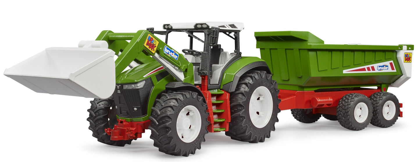 ROADMAX Tractor w/frontloader and Trailer Bruder Toys BRU03452