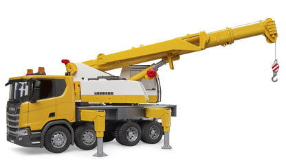 Scania Super 560R Liebherr Crane truck w/LS Modul Bruder Toys BRU03571