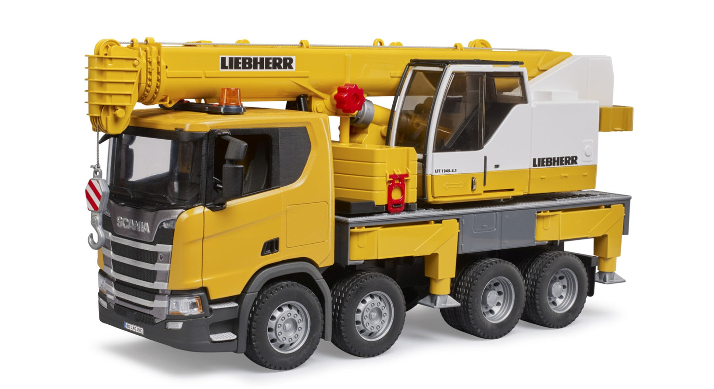 Scania Super 560R Liebherr Crane truck w/LS Modul Bruder Toys BRU03571