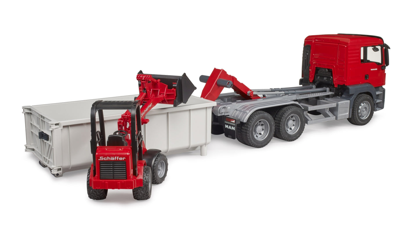 MAN TGS Truck & Schaffer 2630 compact loader Bruder Toys BRU03767