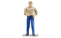 Man, light skin, blue jeans Bruder Toys BRU60006