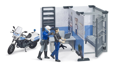 Bworld police station with police motorcycle Bruder Toys BRU62732