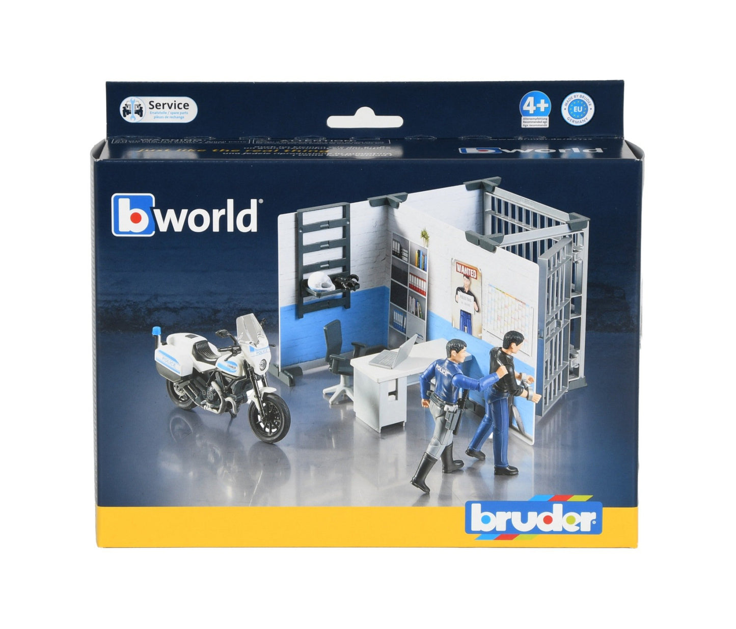Bworld police station with police motorcycle Bruder Toys BRU62732