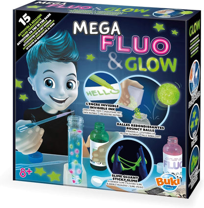 MEGA GLOW & FLUO 15 ACTIVITIES BUKI BUK2162