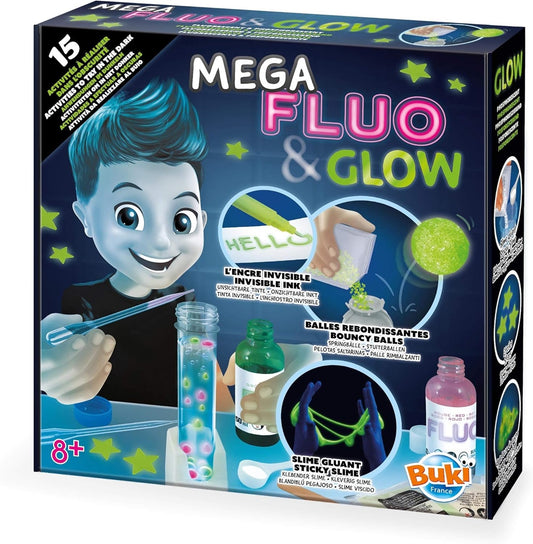 MEGA GLOW & FLUO 15 ACTIVITIES BUKI BUK2162