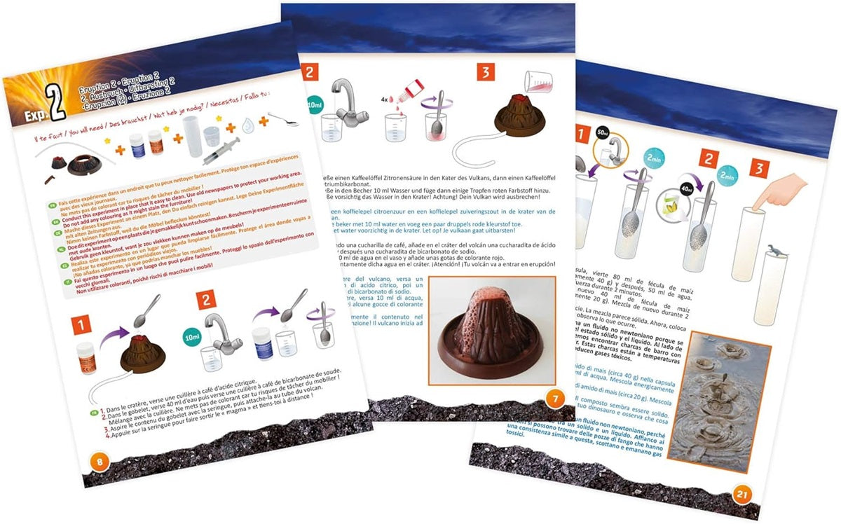 VOLCANOES AND DINOSAURS 15 EXPERIMENTS BUKI BUK2224