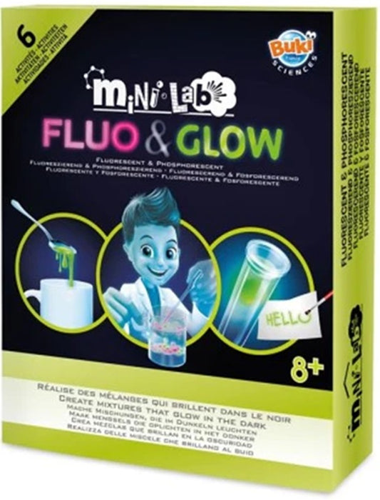 MINI LAB FLUO & GLOW 6 ACTIVITIES BUKI BUK3011