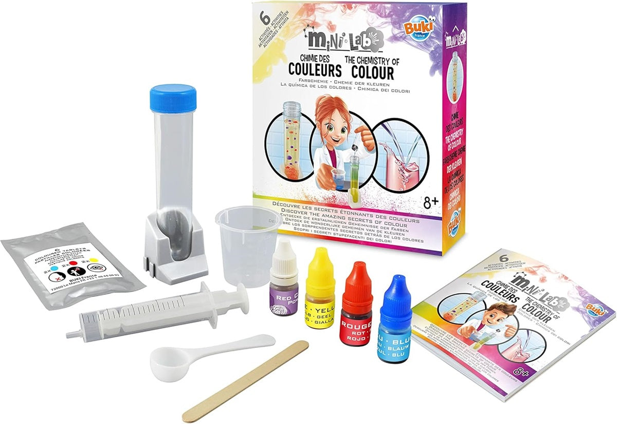 MINI LAB CHEMISTRY OF COLOUR 6 ACTIVITIES BUKI BUK3013