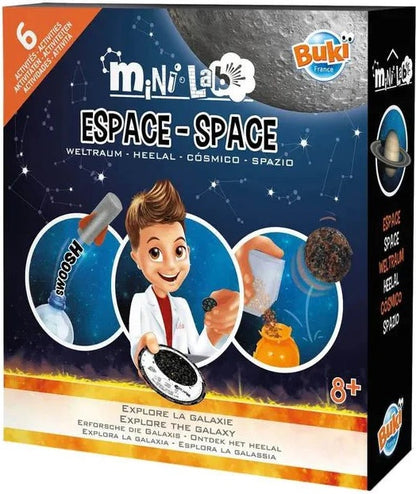 MINI LAB SPACE 6 ACTIVITIES EXPLORE THE GALAXIES BUKI BUK3014