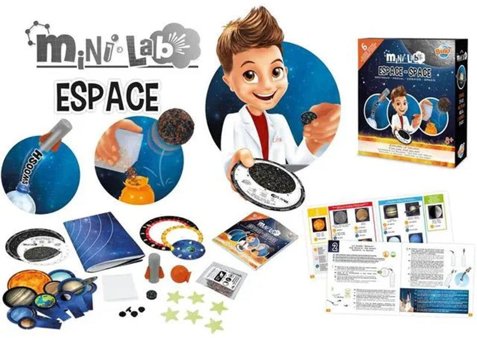 MINI LAB SPACE 6 ACTIVITIES EXPLORE THE GALAXIES BUKI BUK3014