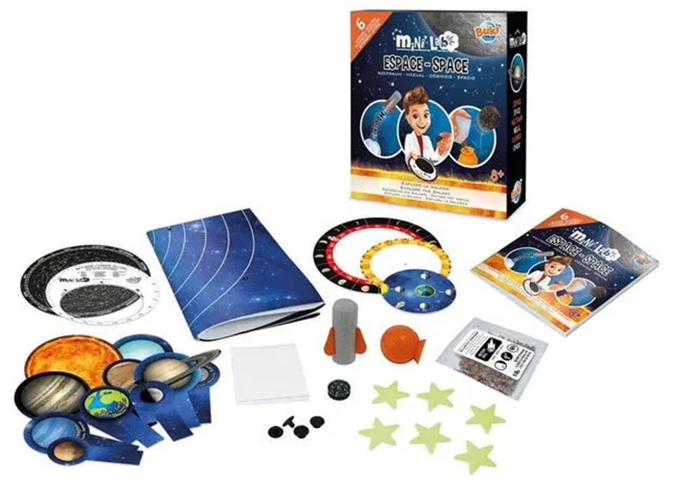 MINI LAB SPACE 6 ACTIVITIES EXPLORE THE GALAXIES BUKI BUK3014