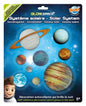 GLOW-IN-THE-DARK SOLAR SYSTEM 9 PCS BUKI BUK3DF10