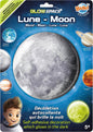 GLOW-IN-THE-DARK MOON SELF-ADHESIVE DECORATION BUKI BUK3DF3