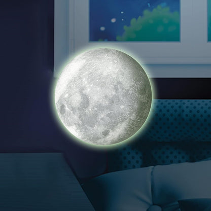 GLOW-IN-THE-DARK MOON SELF-ADHESIVE DECORATION BUKI BUK3DF3