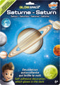 GLOW-IN-THE-DARK SATURN SELF-ADHESIVE DECORATION BUKI BUK3DF4