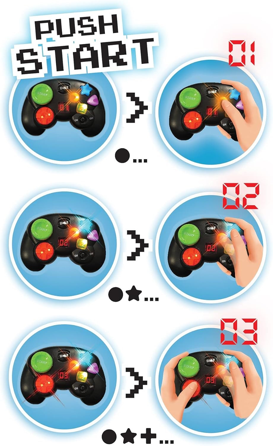 MEMORY SEQUENCE GAMEPAD BUKI BUK6209