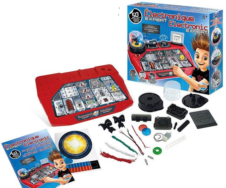 ELECTRONICS EXPERT 50 CIRCUITS 21 COMPONENTS BUKI BUK7160