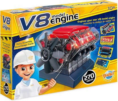 V8 ENGINE WITH LIGHT AND SOUND EFFECT 270 PARTS BUKI BUK7161