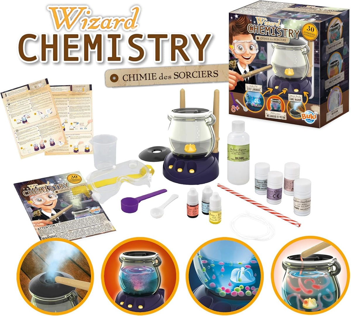 WIZARD CHEMISTRY 30  EXPERIMENTS BUKI BUK8366