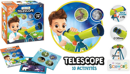 MINI SCIENCES - TELESCOPE X15 MAGNIFICATION BUKI BUK9004