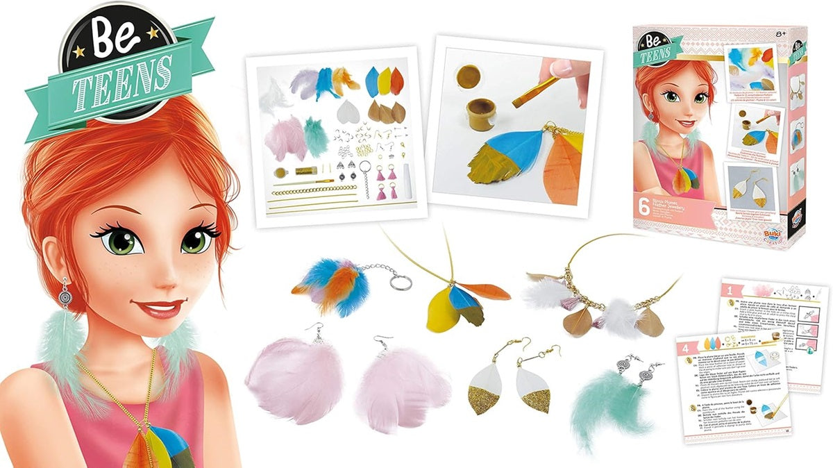 FEATHER JEWELLERY 6PCS BUKI BUKBE112