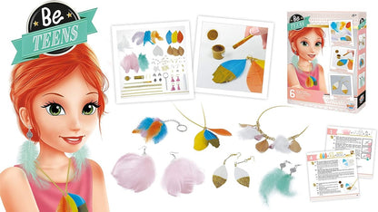 FEATHER JEWELLERY 6PCS BUKI BUKBE112