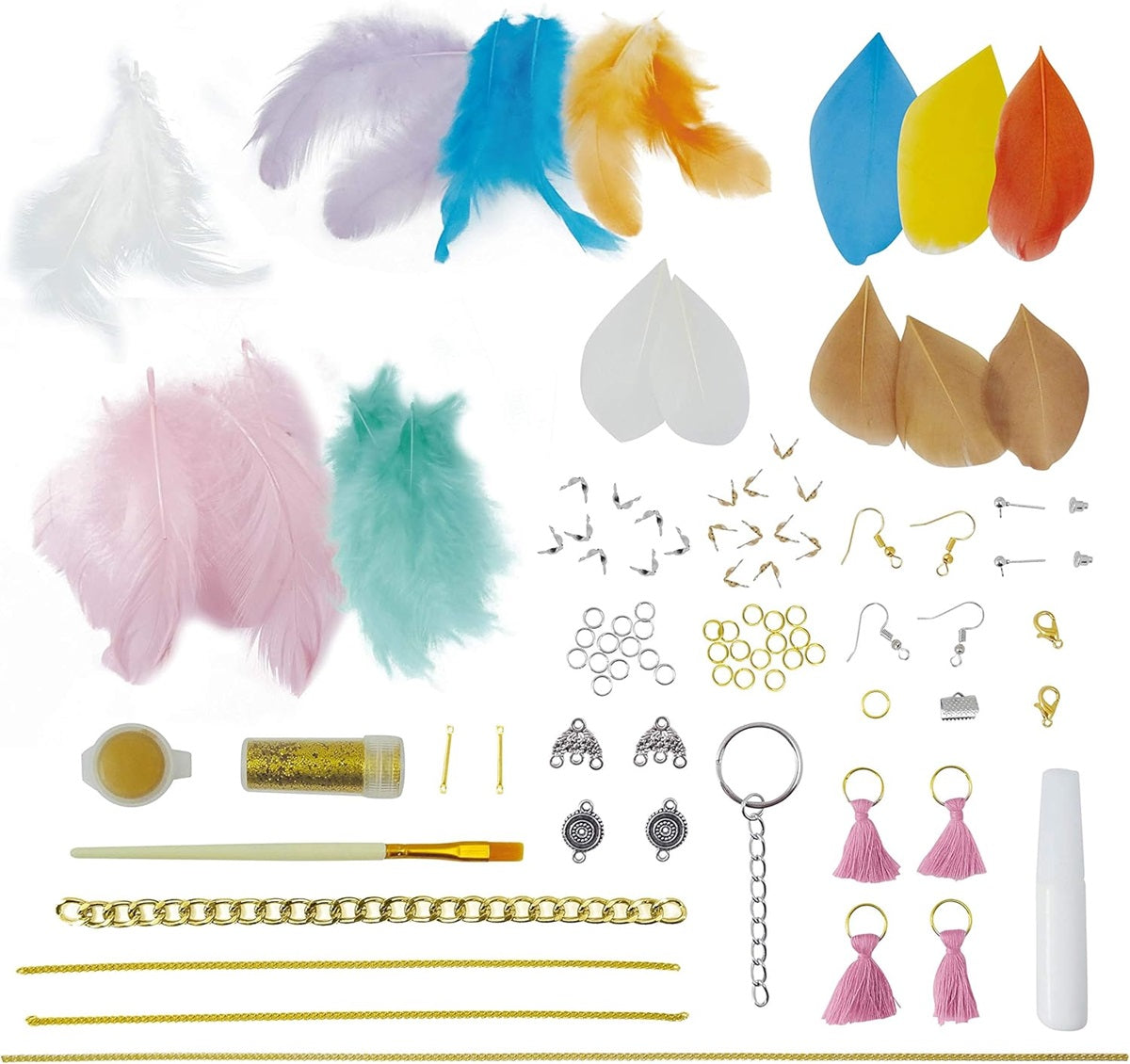 FEATHER JEWELLERY 6PCS BUKI BUKBE112