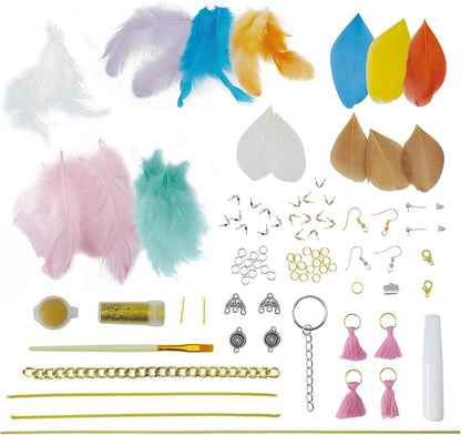 FEATHER JEWELLERY 6PCS BUKI BUKBE112